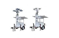 China DC24V Mobile Solar Surveillance Trailer With 2*435W Solar Panels supplier