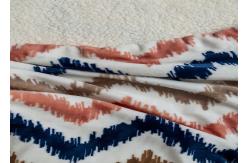 China Super Soft Warm Plush Polyester Fleece Blanket Sofa Bed Couch Modern Printed Stripe supplier
