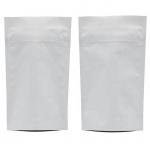 ziplockk Mylar White Kraft Stand Up Pouch Compostable Non Toxic MOPP for sale