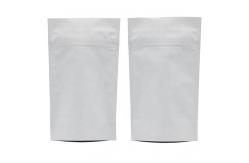 China ziplockk Mylar White Kraft Stand Up Pouch Compostable Non Toxic MOPP supplier