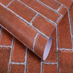 Soundproof 3D Brick Stone Wallpaper 61cm*5m Household Red Brick Wallpaper 3D for sale