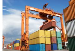 China Double Girder Container RTG Mobile Gantry Crane With 10m~40m Span supplier