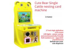 China 2025 New Cartoon Animal Coin-operated Cattle Card Game Machine 17-Inch supplier