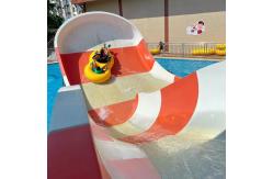 China OEM ODM Amusement Park Swimming Pool Outside Fiberglass Water Slide supplier