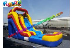 China 1000D PVC Tarpaulin Mini Inflatable Water Slide , Inflatable Wet Slides supplier