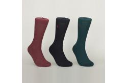 China Red / Green Fiber Nylon Dress Socks , Cashmere Organic Cotton Breathable Dress Socks supplier