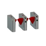 Pedestrian Entry Exit Flap Barrier Gate RFID Fingerprint Biometric Access Control