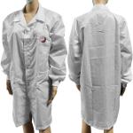 Class 100 Cleanroom 5mm Grid ESD Anti Static Garments for sale