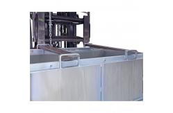 China 4000LBS Drop Bottom Bin Forklift Attachment Waste Self Tipping Bins supplier