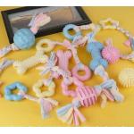 Dog ToySmall Dog Puppies Pet Natural Chew Toys   Molar Rod Tpr Rope Toy Catnip for sale
