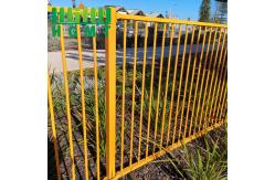 China Modern Design Easily Assembled Flat Top Swimming Pool Steel Tubular Fence Panel supplier