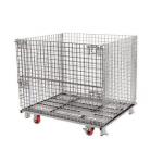 Bright Surface 50x50 Collapsible Wire Container / Wire Storage Cages for sale