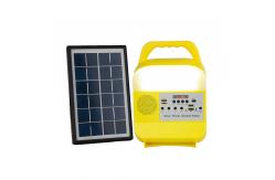 China FM Radio MP3 Solar Emergency Lights Solar Panel Led Lamp With Cables supplier