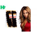 Deep Wave Natural Human Hair Extensions / Curly Human Hair Weave for sale