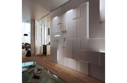 China 2019 Modern Restaurant Conference Room Wooden Sliding Folding 100 mm Partition Wall supplier