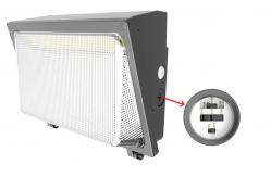 China 3000K-5000K Exterior Wall Pack Light Fixtures For Parking Areas / Entryways supplier