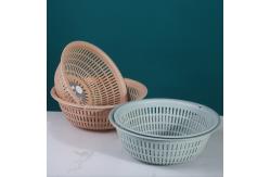 China Double PP Plastic Washing Basket For Washing Fruit And Vegetables supplier