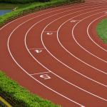 Anti Fatigue 9mm Thickness Jogging Track Material Rubberized Track Surface for sale