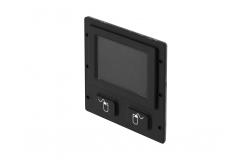China IP67 Dynamic Waterproof Black Rubber Industrial Touchpad with 2 Buttons supplier