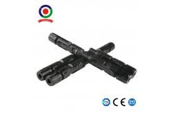 China IP67 Solar PV Panel Parallel T Branch Connector With PPO Insulation supplier