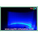 White Inflatable Air Tent Waterproof , Curved Inflatable Wall For Exhibition Tent Inflatable With LED Light for sale