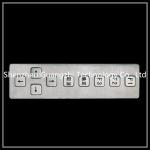 Industrial Kiosk Keypad , Stainless Steel Automatic Gate Keypad Mirror Polished for sale