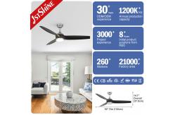 China 52 Ceiling Fan With Light And Remote Control Modern Indoor ABS Blade supplier