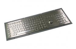 China Liquid Proof Panel Mount Keyboard Stainless Steel 103 Keys With Numeric Keys supplier