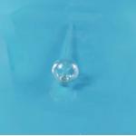1100 Degrees Processing Temperature Quartz Glass Tube With Round End Transparent Clear Material