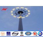 40 meters powder coating galvanized High Mast Pole with 300kg rasing system for airport area lighting for sale