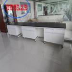 Chemistry Lab Workbench Wood Lab Casework Manufacturers With Chemic Resistant C Frame Steel Frame Phenolic Resin Worktop for sale