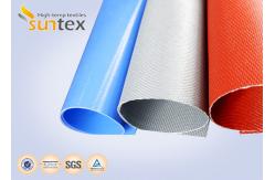 China Suntex Woven Thermal Insulation Cloth High Silica Coated With Red Silicone Rubber supplier