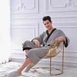 Nightgown Bathrobe Kimono Pajamas Men'S Warm Sets Fabric Cardigan for sale