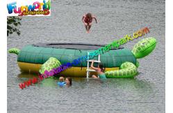 China Turtle Jump 15-Foot Water Trampoline, Inflatable Floating Water Toys / Jumping Pad supplier