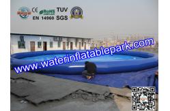 China Bule 10m Inflatable Water Pool , Round Inflatable Pool For Water Park supplier
