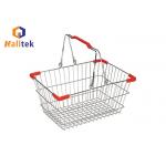 Durable Metal Supermarket Wire Shopping Basket For Boutique With Long Life for sale