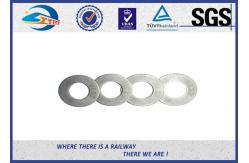China Spring Steel Washers / Double Coil Spring Washers For Rail Sleeper screw supplier