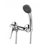 Single Handle Shower Mixer Faucet Wall Mounted Brass Chrome Shower Set for sale