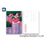 Loverly Flamingo Lenticular Image Printing Postcard , 3D Lenticular Picture 11x16cm Size