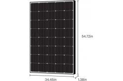 China 15V 250W Monocrystalline Rigid Solar Panels For Off Grid Lithium Battery System supplier
