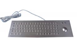China 0.45mm flat keys metal keyboard with laser trackball with 1200 DPI resolution supplier