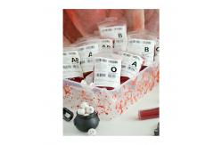 China Rectangle UV Printing Blood Bag Sticker For Hospitals supplier