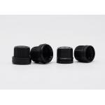 CRC Essential Oil Plastic Screw Caps Plastic Black With Insert 18mm Tamper Evident