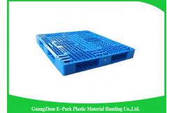China Recyclable 4 - Way Export Plastic Pallets , Standard Double Faced Plastic Shipping Pallets supplier