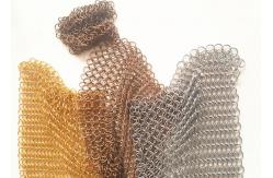 China 1.2MMX10MM Fire Protection Metal Ring Mesh for Partition Wall Fabrication supplier