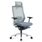Ergonomic Blue Rotating Fabric Mesh Office Chair With 3D Lifting Armrest
