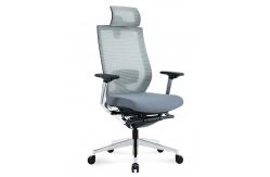 China Ergonomic Blue Rotating Fabric Mesh Office Chair With 3D Lifting Armrest supplier