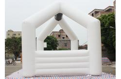 China White Custom Inflatable Arch Double Stitch Sewing For Event Advertising supplier