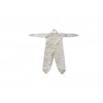 PP+PE 63GSM Anti-Static Non-Woven Disposable Medical Clothing With Rib-knitted Cuffs&Ankles Polyester Thread for sale