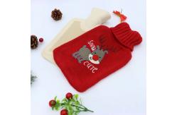 China Customized Logo 1l Rubber Hot Water Bag Keep Warm In Winter supplier